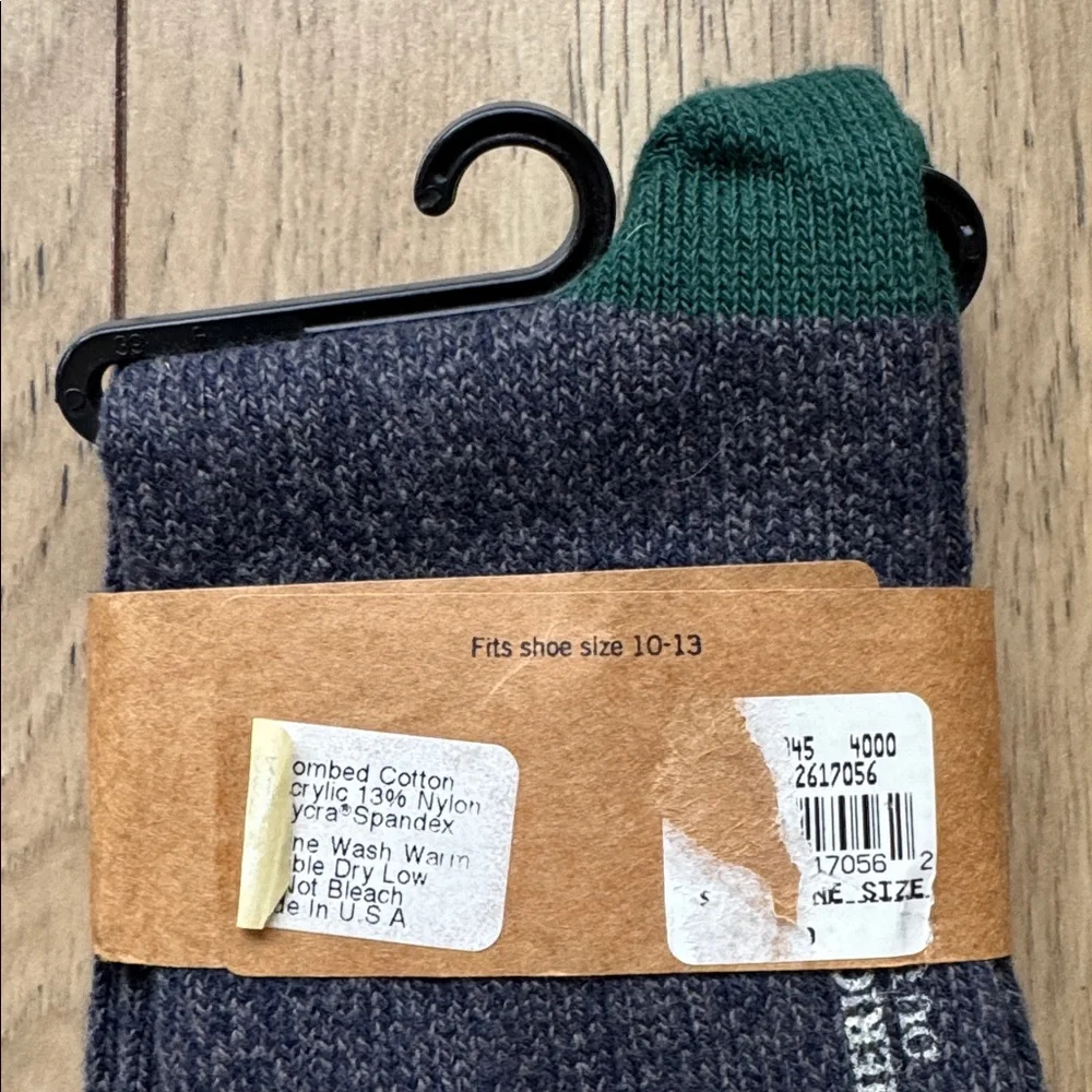 American Eagle Outfitters Men’s Charcoal Gray & Forest Green Rugged Socks 10-13